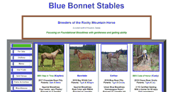 Desktop Screenshot of bluebonnetstables.com